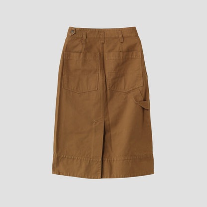 ORGANIC COTTON GABERDINE SKIRT