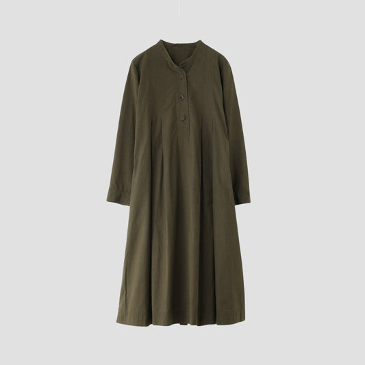 STIFF COTTON POPLIN DRESS