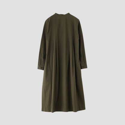 STIFF COTTON POPLIN DRESS