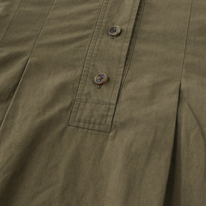STIFF COTTON POPLIN DRESS