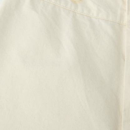 WASHED COMPACT COTTON TROUSERS