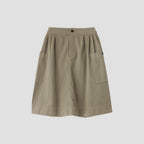 MILITARY COTTON LINEN SKIRT