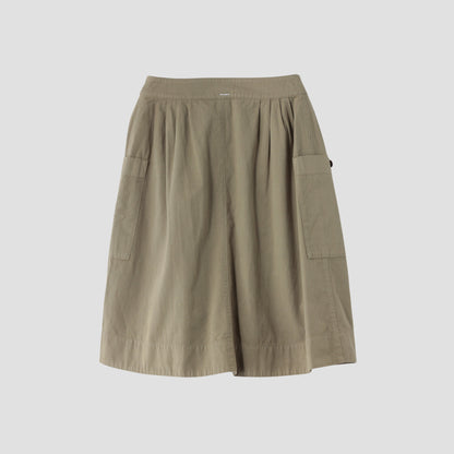 MILITARY COTTON LINEN SKIRT