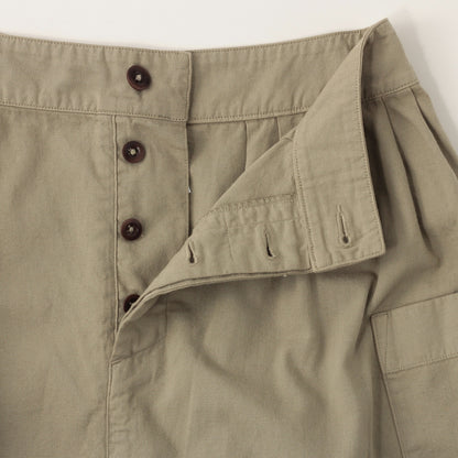MILITARY COTTON LINEN SKIRT