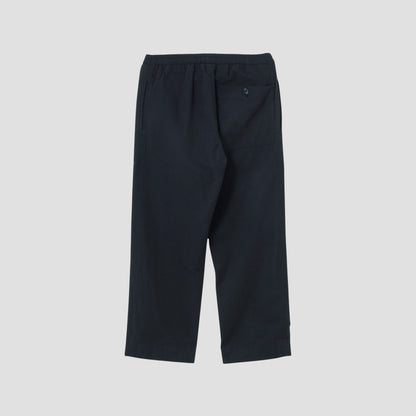 YARN DYE COTTON PLAINWEAVE TROUSERS