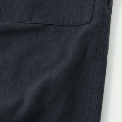 YARN DYE COTTON PLAINWEAVE TROUSERS