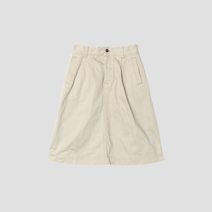 BRUSHED BACK COTTON TWILL SKIRT