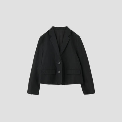 WOOL LINEN POPLIN JACKET