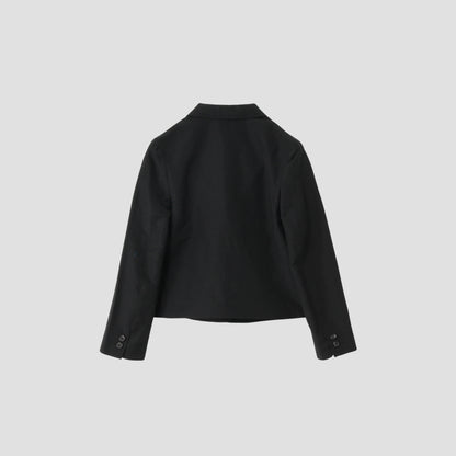 WOOL LINEN POPLIN JACKET