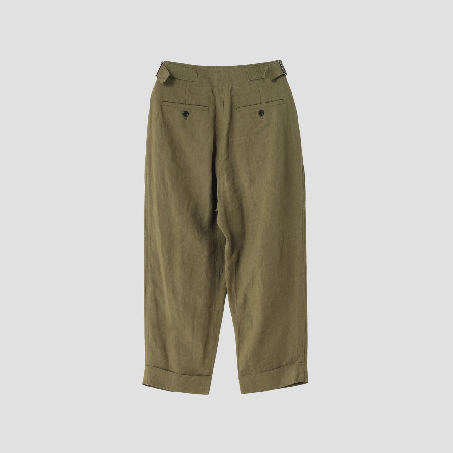 YARN DYED LINEN TROUSERS