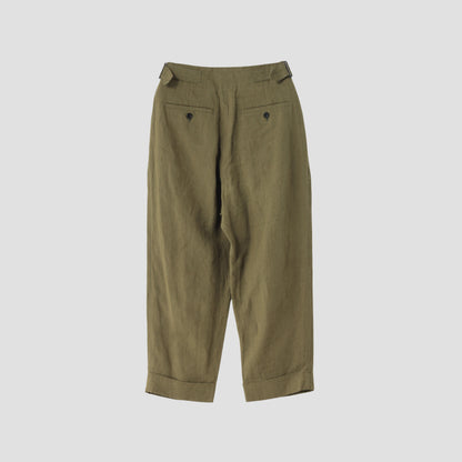 YARN DYED LINEN TROUSERS