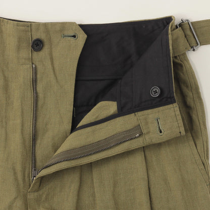 YARN DYED LINEN TROUSERS