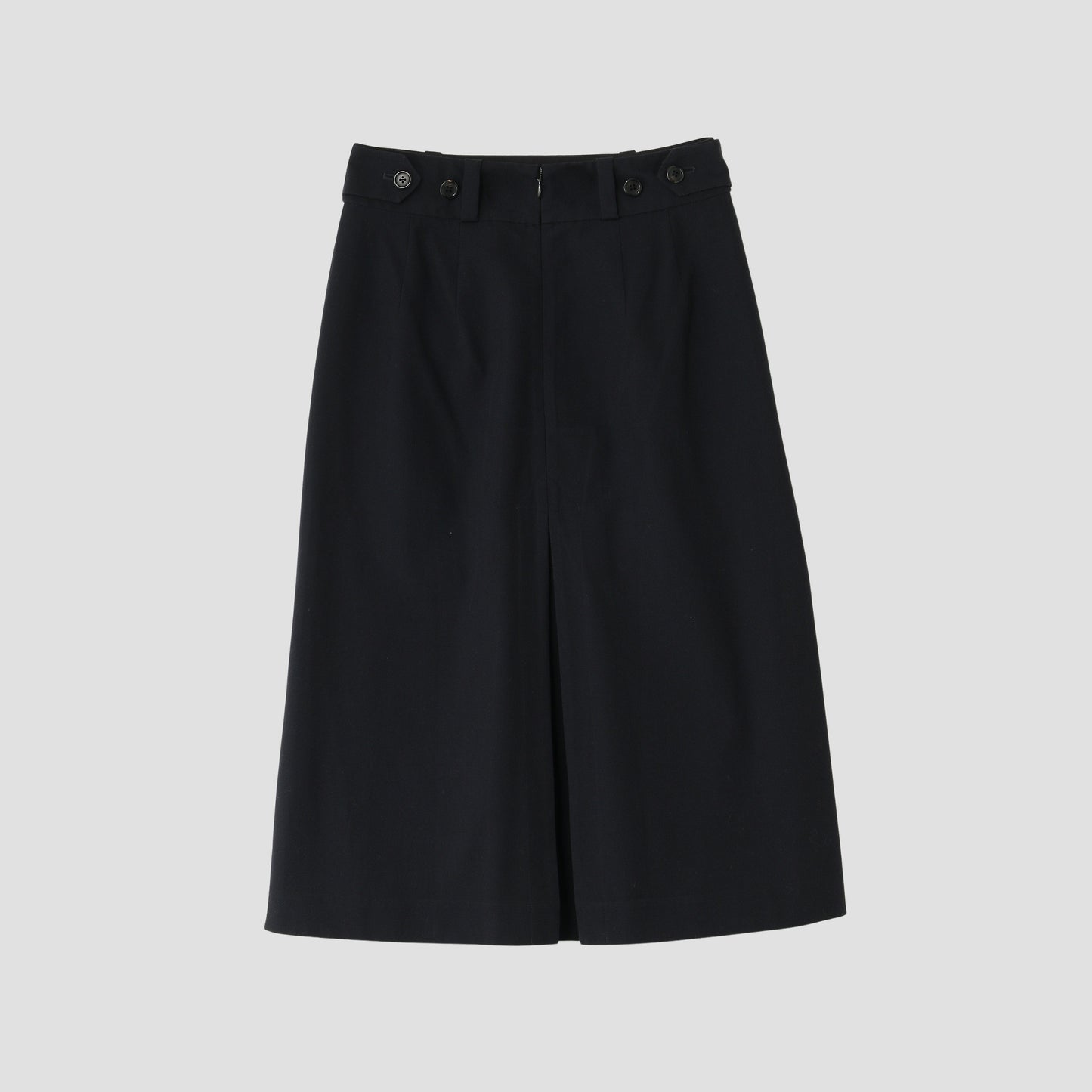 WOOL COTTON TWILL SKIRT