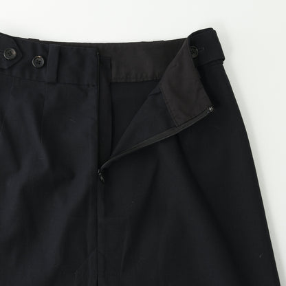 WOOL COTTON TWILL SKIRT