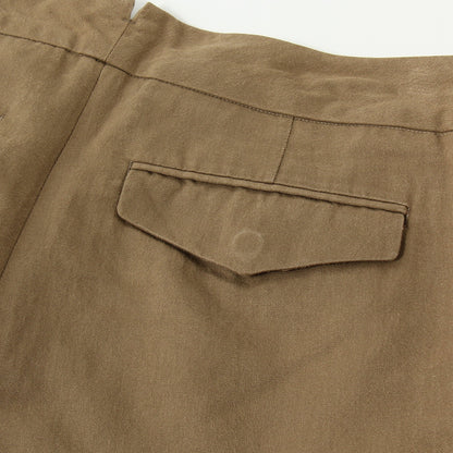 LINEN COTTON TWILL TROUSERS