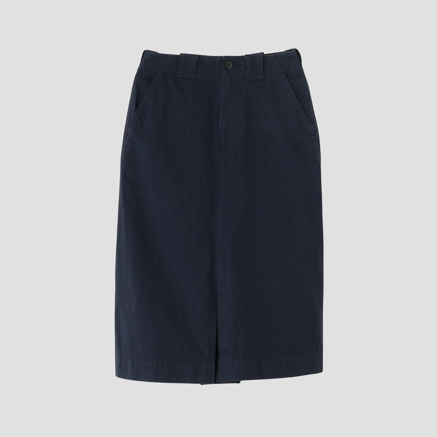 YARN DYE COTTON TWILL SKIRT