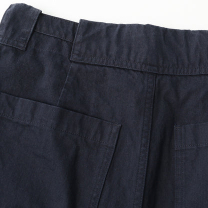 YARN DYE COTTON TWILL SKIRT