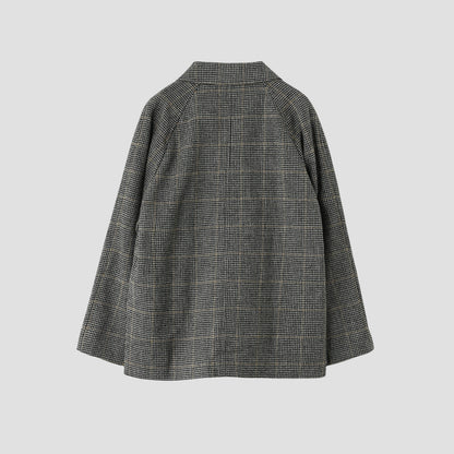 WINDOW PANE CHECK WOOL BLOUSON