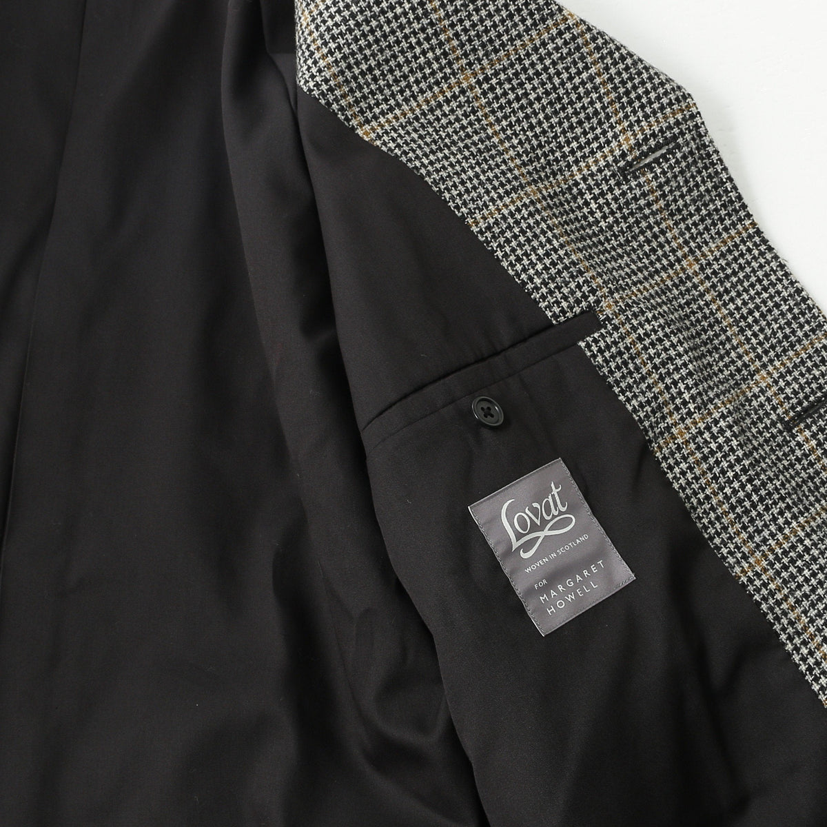 WINDOW PANE CHECK WOOL BLOUSON