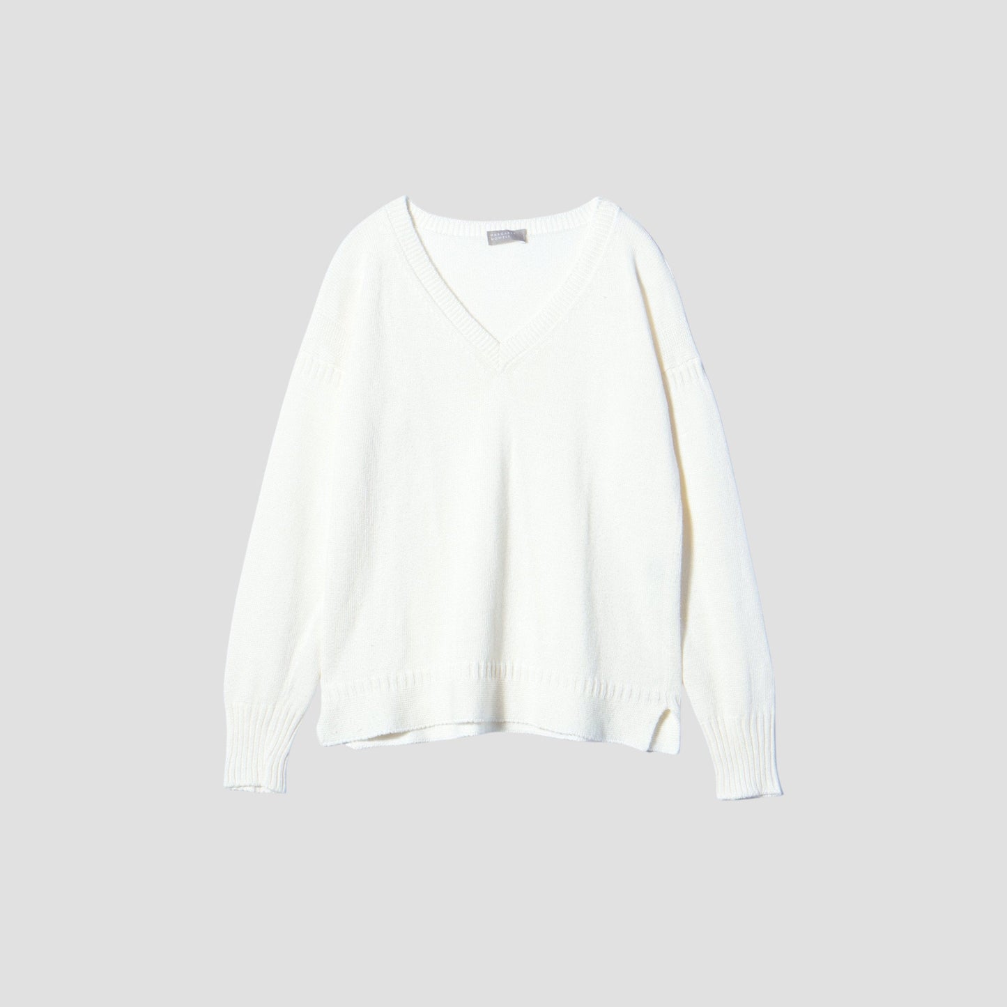 V NECK GUERNSEY KNIT