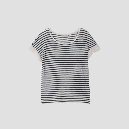 LINEN STRIPE JERSEY