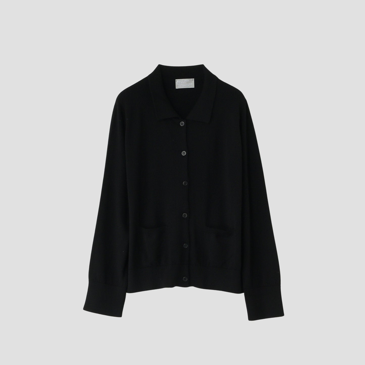 POLO COLLAR CARDIGAN KNIT