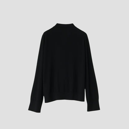 POLO COLLAR CARDIGAN KNIT