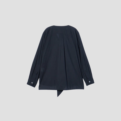 PIECE DYED WASHED COTTON SHIRT
