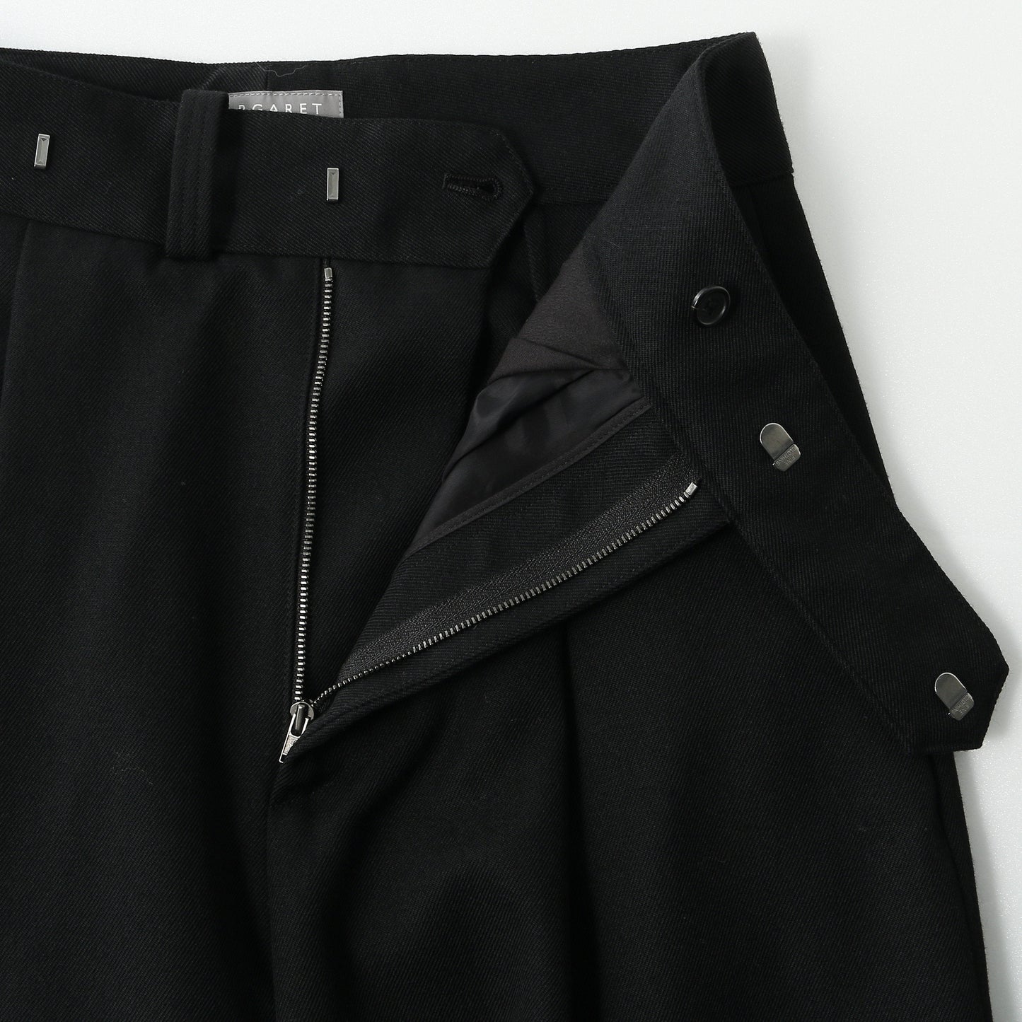 WOOL GABARDINE TROUSERS