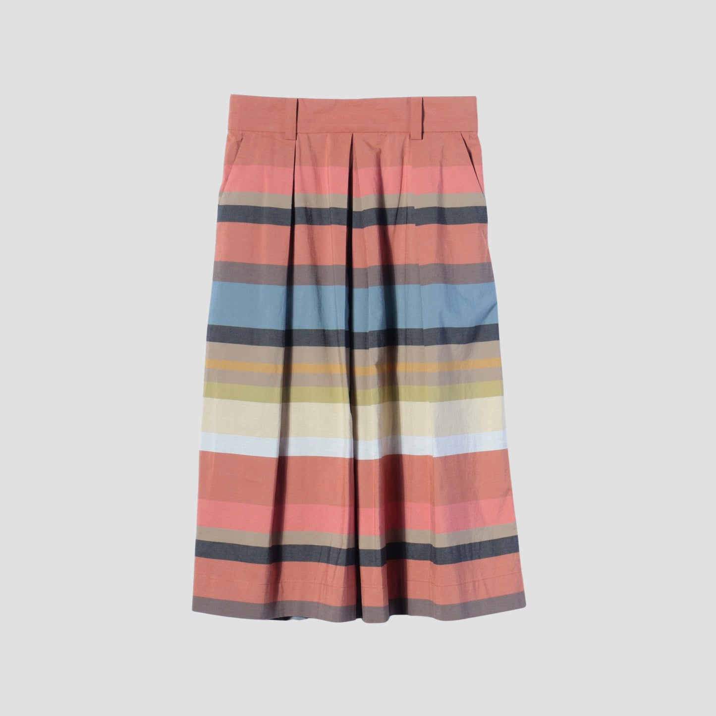MULTI STRIPE COTTON SKIRT