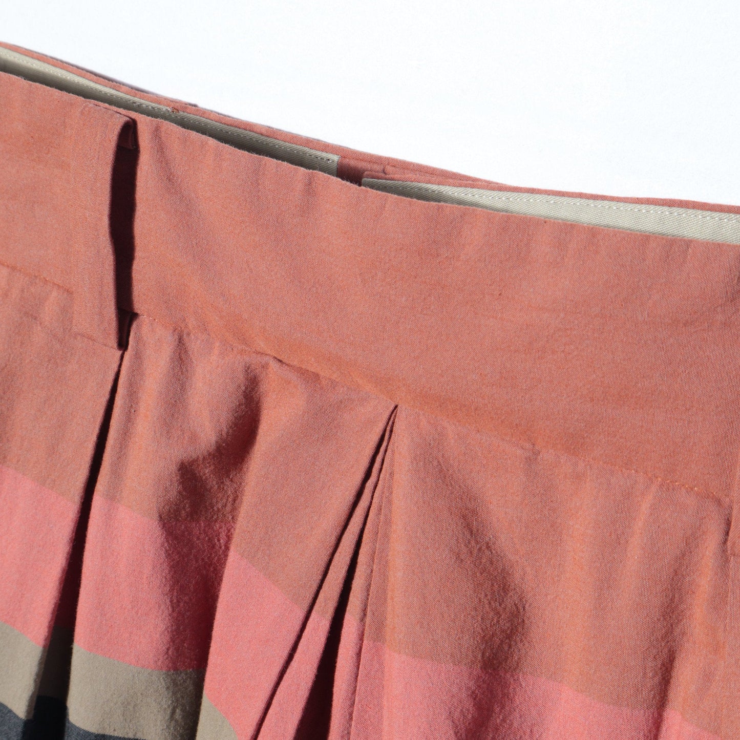 MULTI STRIPE COTTON SKIRT