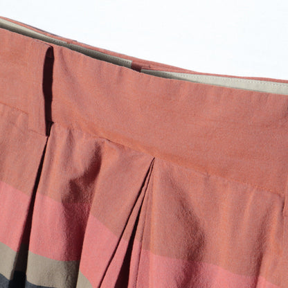 MULTI STRIPE COTTON SKIRT