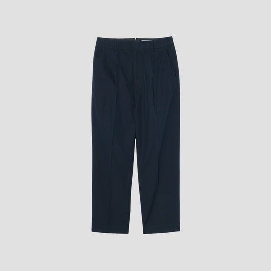 COTTON PLAIN WEAVE TROUSERS