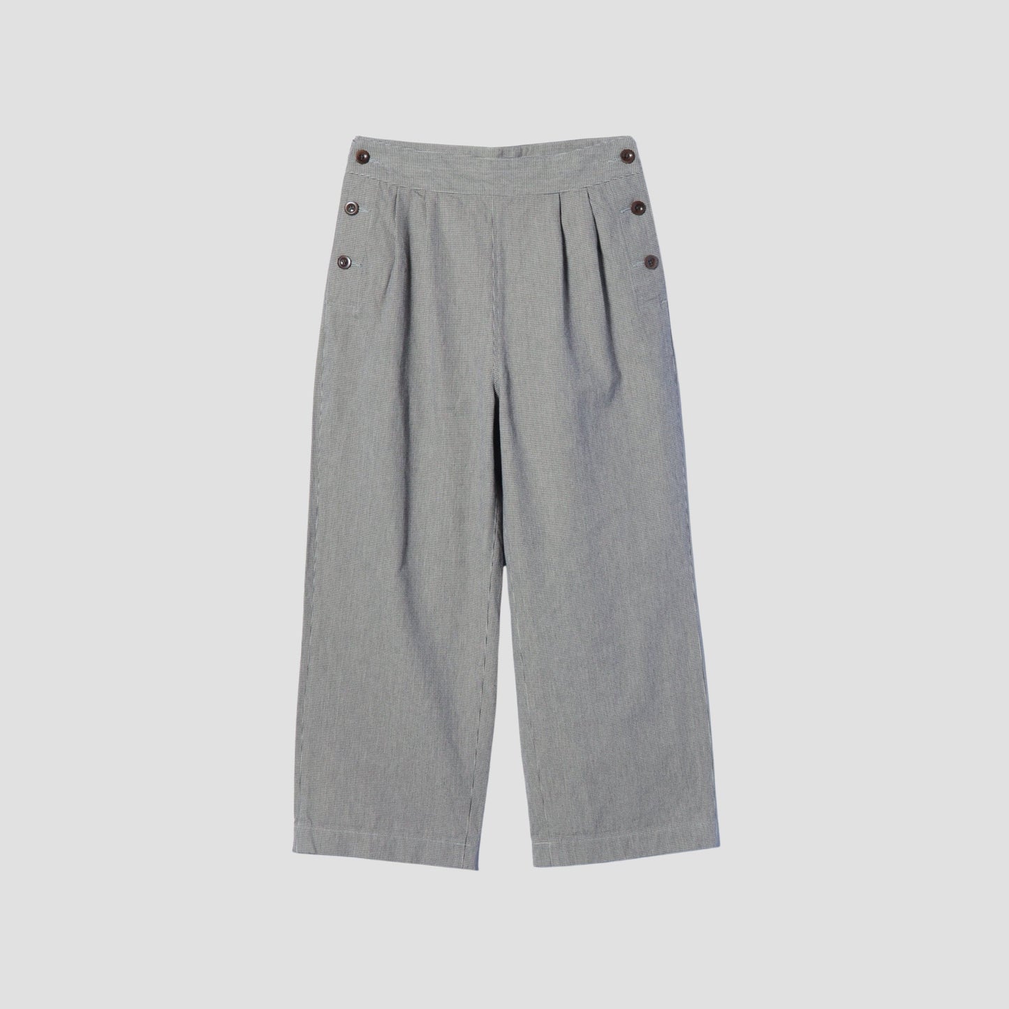 CHEF CHECK COTTON WOOL TROUSERS