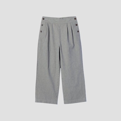 CHEF CHECK COTTON WOOL TROUSERS