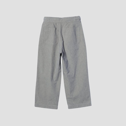 CHEF CHECK COTTON WOOL TROUSERS
