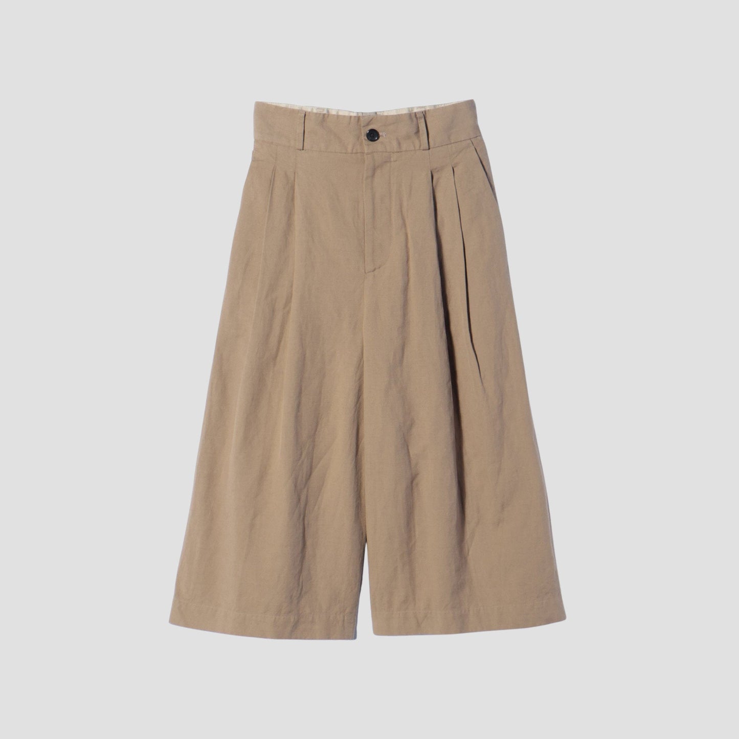 COTTON LINEN OXFORD TROUSERS