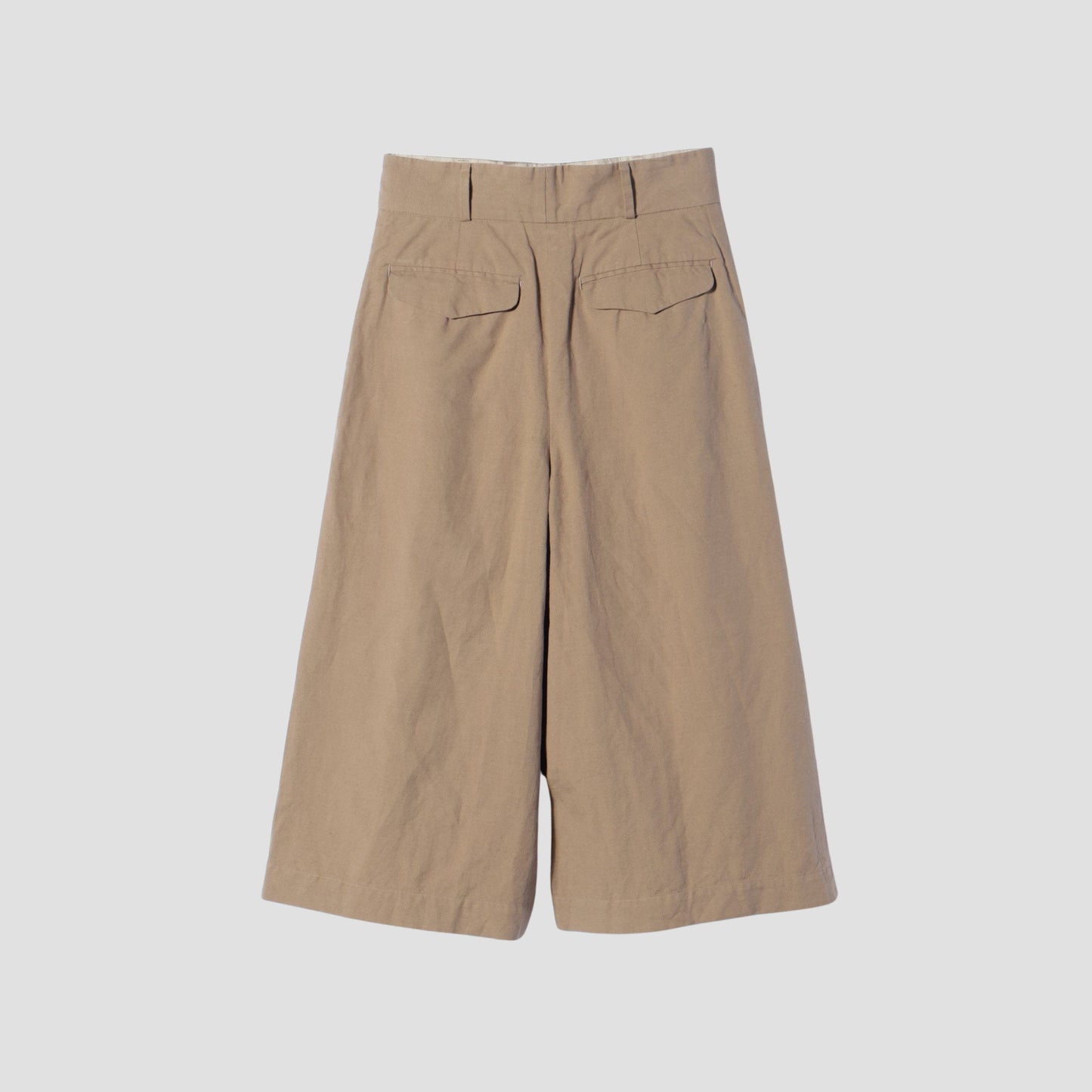 COTTON LINEN OXFORD TROUSERS