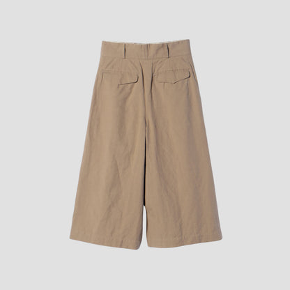 COTTON LINEN OXFORD TROUSERS