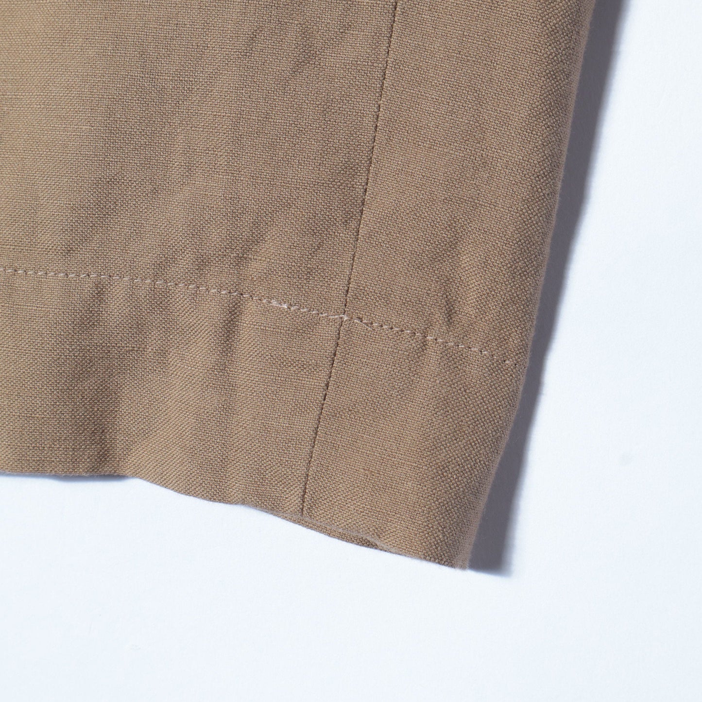 COTTON LINEN OXFORD TROUSERS