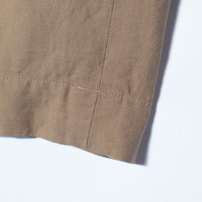 COTTON LINEN OXFORD TROUSERS