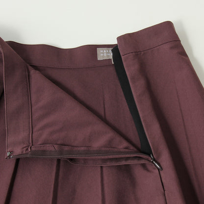 YARN DYE COTTON BLEND SKIRT