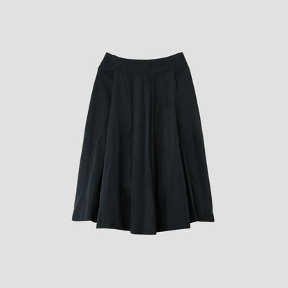 GLAZED COTTON CUPRA SKIRT