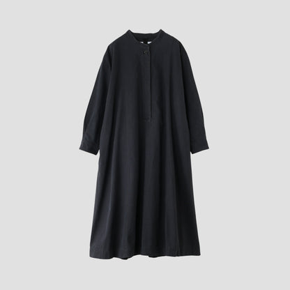 WORN COTTON WOOL TWILL DRESS