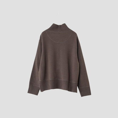 FELTED ROUGH WOOL KNIT