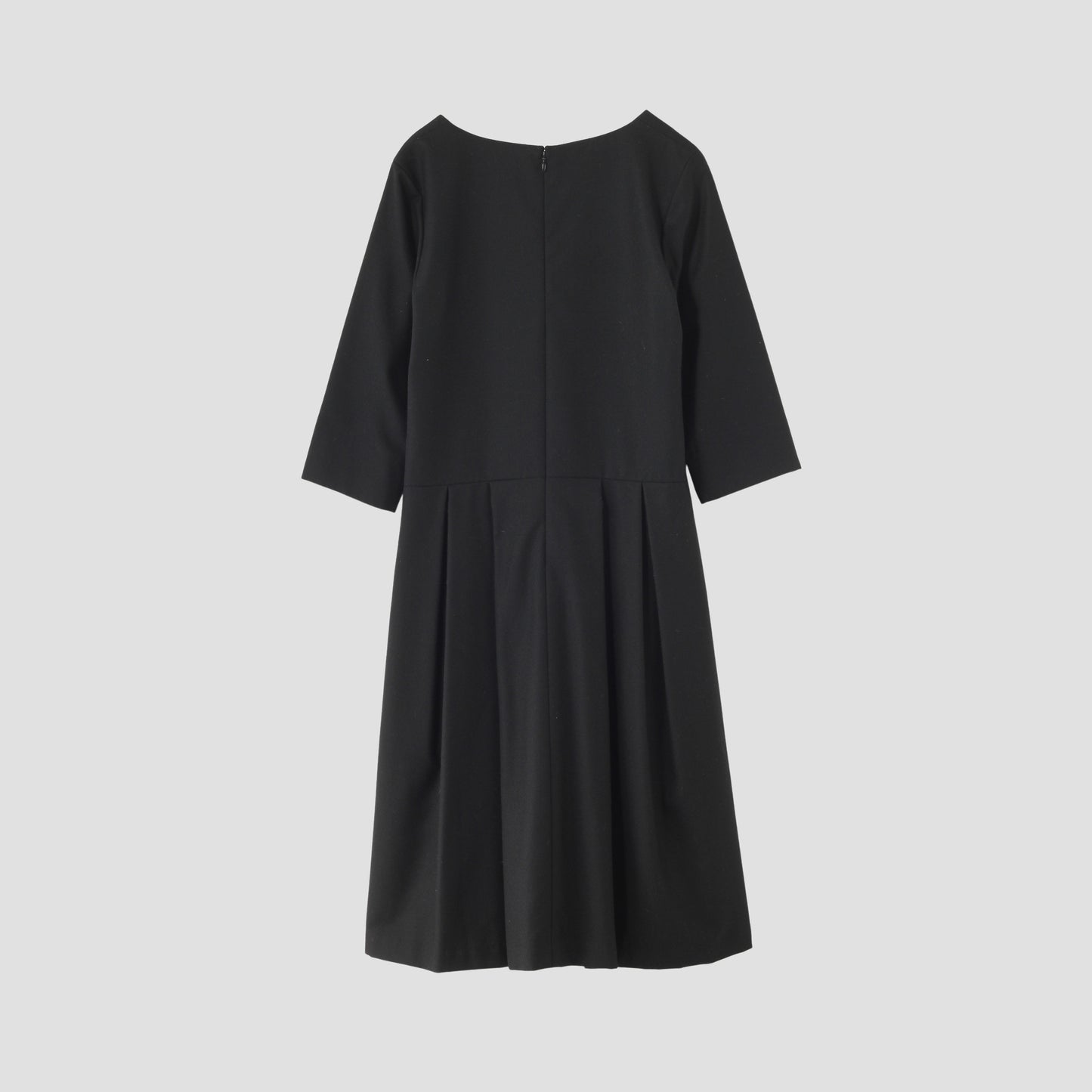 BLACK FLANNEL DRESS