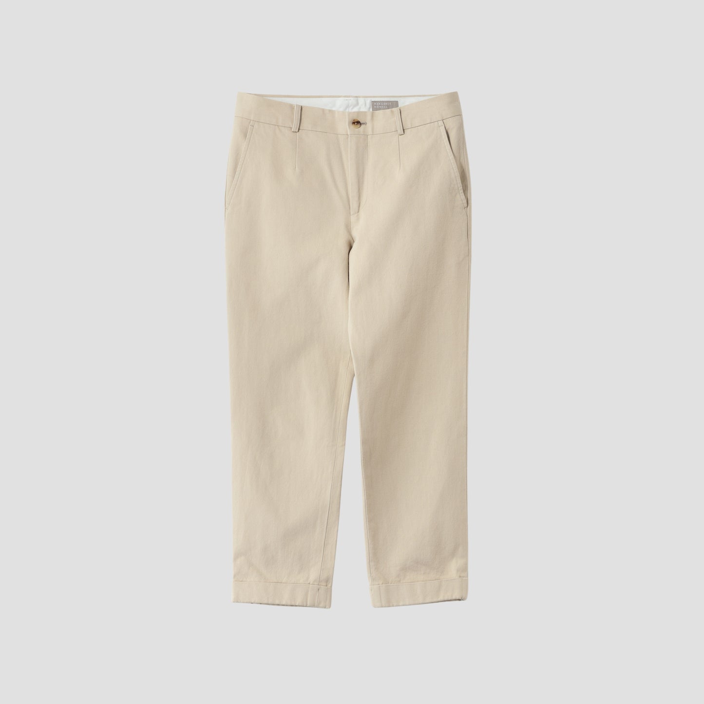 COTTON WOOL TWILL TROUSERS