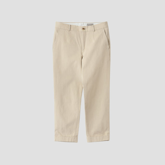 COTTON WOOL TWILL TROUSERS