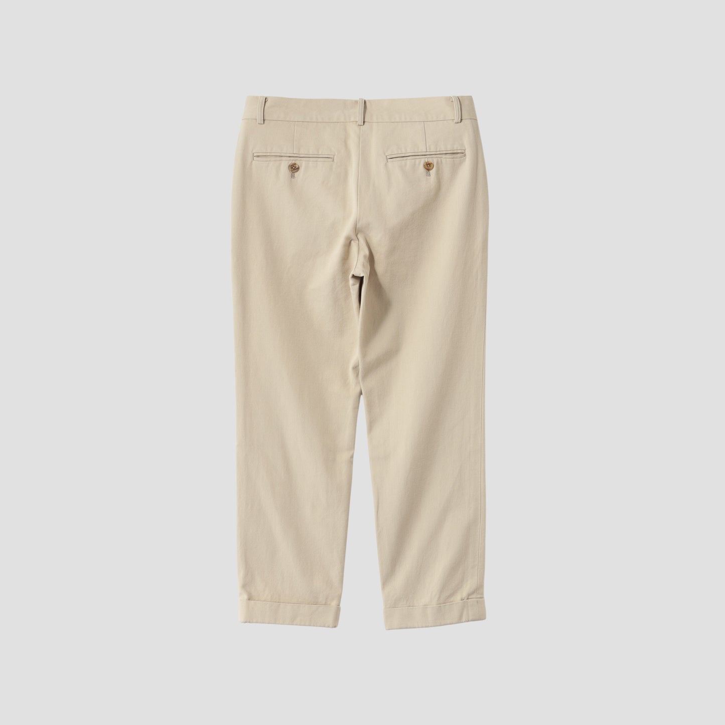 COTTON WOOL TWILL TROUSERS
