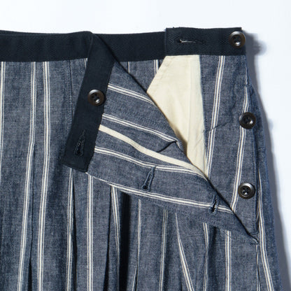 ROUGH COTTON LINEN SHIRTING SKIRT